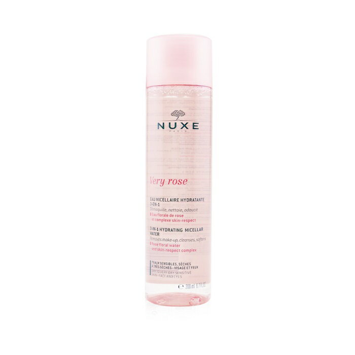 ニュクス 【月間優良ショップ受賞】 Nuxe Very Rose 3-In-1 Hydrating Micellar Water ニュクス ヴェリーローズ 3イン1 ハイドレーティング ミセラーウォーター 200ml/6.7oz 送料無料 海外通販