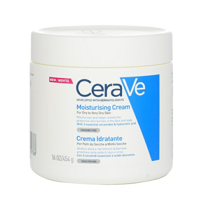 高級なスキンケアグッズ 【月間優良ショップ受賞】 CeraVe Moisturising Cream For Dry to Very Dry Skin セラヴィ Moisturising Cream For Dry to Very Dry Skin 454g/16oz 送料無料 海外通販