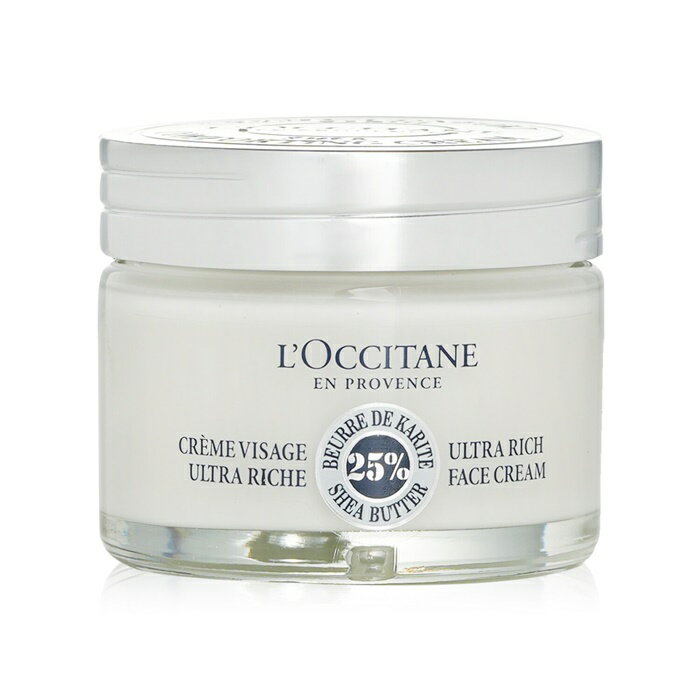 ロクシタン 【月間優良ショップ受賞】 L'Occitane Shea Butter 25% Ultra Rich Face Cream ロクシタン シアバター25% フェイスクリーム 50ml/1.7oz 送料無料 海外通販