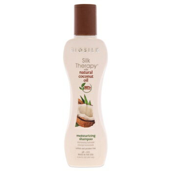 【月間優良ショップ受賞】 BioSilk Silk Therapy with Organic Coconut Oil Moisturizing Shampoo バイオシルク 有機ココナッツオイル保湿シャンプーによるシルクセラピー 5.64 oz 送料無料 海外通販