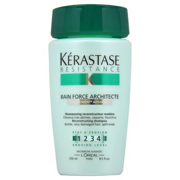 【月間優良ショップ受賞】 Kerastase Bain Force Architecte Shampoo ケラスターゼ レジスタンスベインデフォースアーキテクト再建シャンプー 8.5 oz 送料無料 海外通販