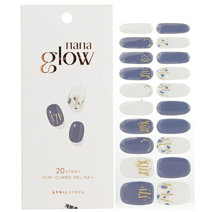 【月間優良ショップ受賞】 April Korea Nanaglow Nail Sticker - # GN12 April Korea Nanaglow Nail Sticker - # GN12 20pcs 送料無料 海外通販