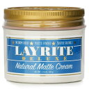 【月間優良ショップ受賞】 Layrite Natural Matte Cream (Medium Hold, Matte Finish, Water Solub...