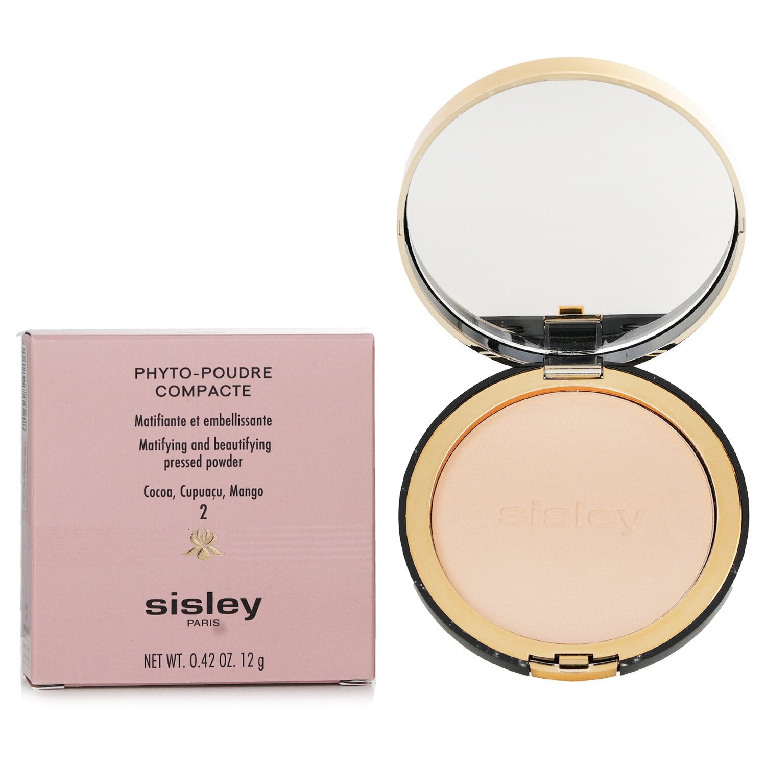 【月間優良ショップ受賞】 Sisley Phyto Poudre Compacte Matifying and Beautifying Pressed Powder - # 2 Natural シスレー フィト プードル コンパクト マティファイング アンド ビューティファ 送料無料 海外通販