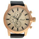 Antoneli AG1901-19 Rose Gold/Black Leather Strap Watch by Antoneli for Men - 1 Pc Watch