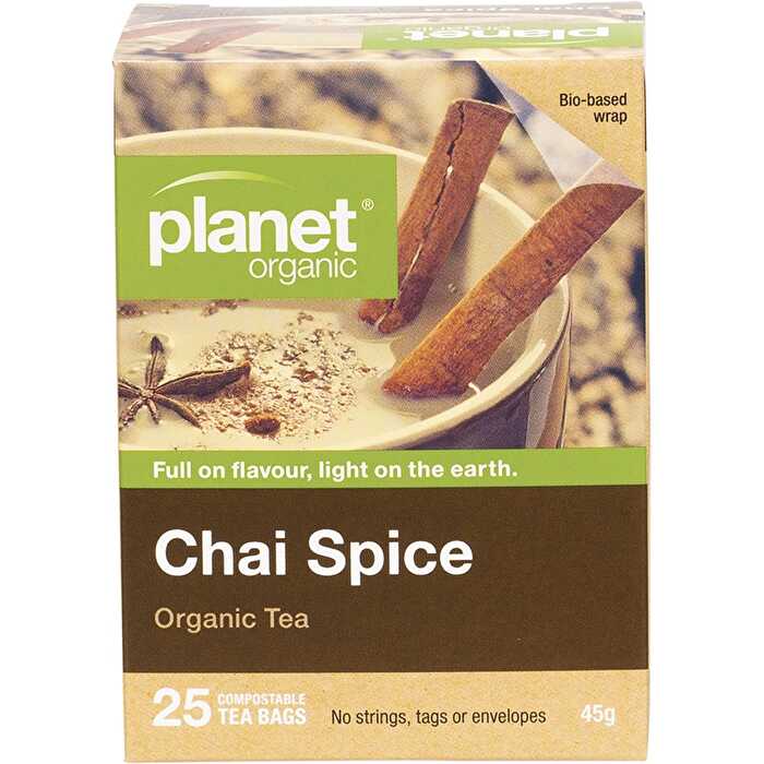 Planet Organic Organic Tea Chai Spice x 25 Tea Bags