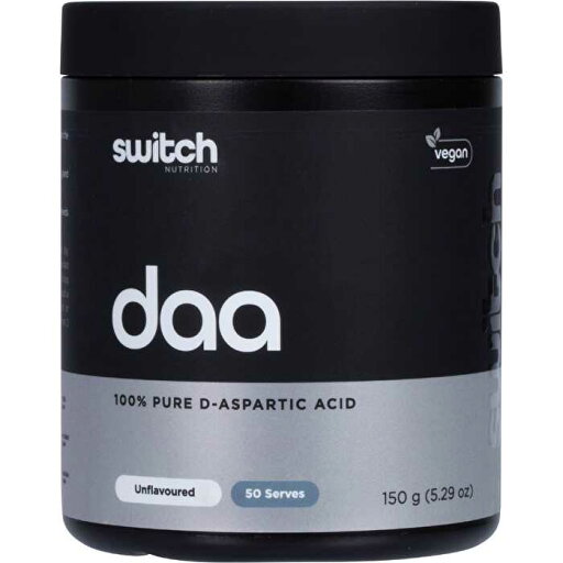 Switch Nutrition DAA 100% Pure D-Aspartic Acid Unflavoured 150g Switch Nutrition DAA 100% Pure D-Aspartic Acid Unflavoured 150g