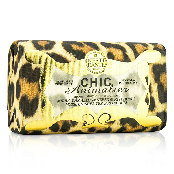  Nesti Dante Chic Animalier Natural Soap - Myrrh, Ginger Tea & Patchouli ネスティダンテ シックアニマリエ ナチュラルソープ - マイラ、ジンジャ 送料無料 海外通販