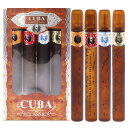 Cuba Cuba by Cuba for Men - 4 Pc Gift Set 1.17oz Cuba Gold, 1.17oz Cuba Blue, 1.17oz Cuba Red, 1.17oz Cuba Orange(4)