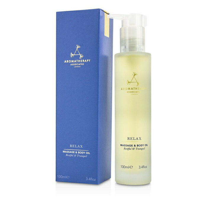 楽天The Beauty Club【月間優良ショップ受賞】 Aromatherapy Associates Relax - Massage & Body Oil アロマセラピー アソシエイツ リラックス - マッサージ&ボディオイル 100ml/3.4oz 送料無料 海外通販