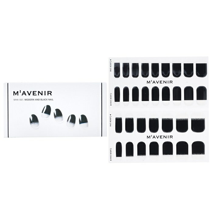 ڷͥɥå׼ޡ Mavenir Nail Sticker (Black) - # Modern And Black Nail Mavenir Nail Sticker (Black) - # Modern And Black Nail 32pcs ̵ 