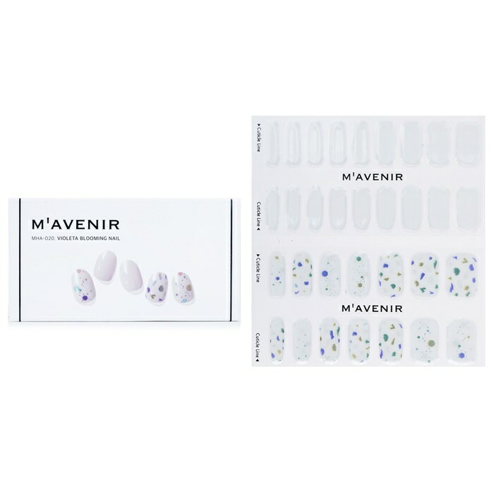 【月間優良ショップ受賞】 Mavenir Nail Sticker (White) - # Violeta Blooming Nail Mavenir Nail Sticker (White) - # Violeta Blooming Nail 32pcs 送料無料 海外通販
