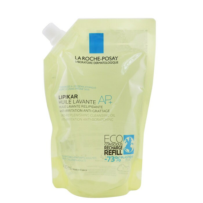 【月間優良ショップ受賞】 La Roche Posay Lipikar AP+ Anti-Irritation Cleansing Oil Eco-Refill ラロッシュポゼ リピカ AP+ イライラを抑えるクレンジングオイル エコリフィル 400ml/13.3oz 送料無料 海外通販