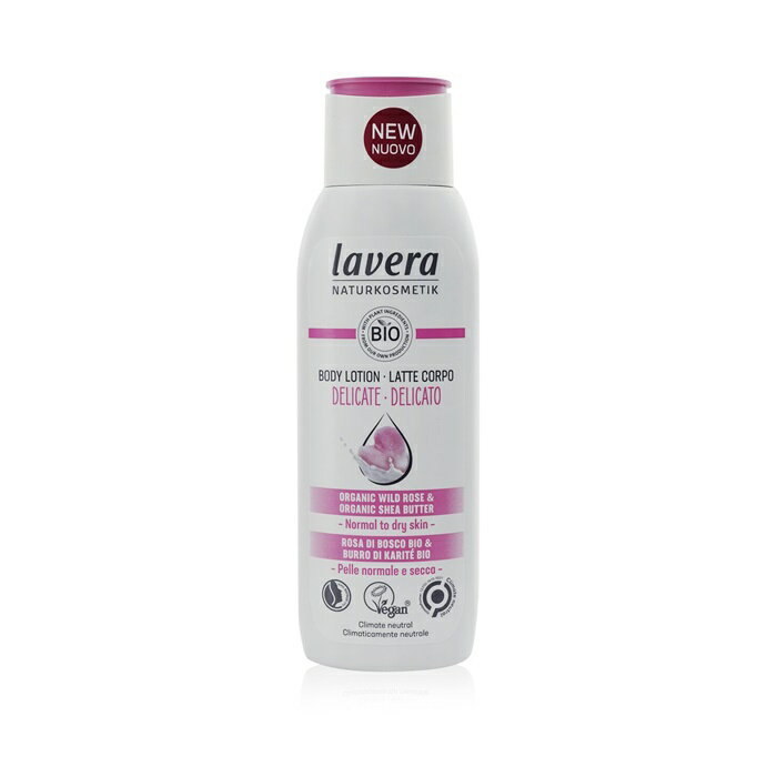 【月間優良ショップ受賞】 Lavera Body Lotion (Delicate) - With Organic Wild Rose Organic Shea Butter - For Normal To Dry Skin ラヴェーラ Body Lotion (Del 送料無料 海外通販