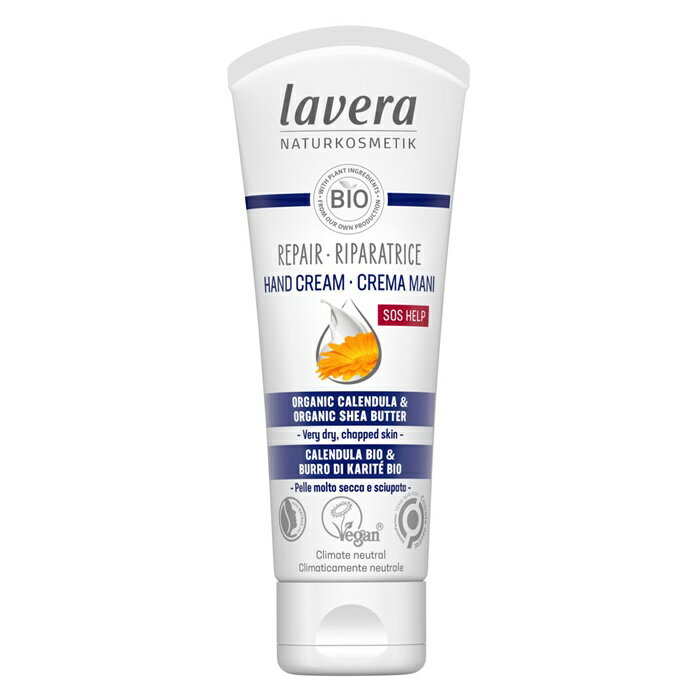 【月間優良ショップ受賞】 Lavera SOS Help Repar Hand Cream With Organic Celendula Organic Shea Butter - For Very Dry, Chapped Skin ラヴェーラ SOS ヘルプ リペア 送料無料 海外通販