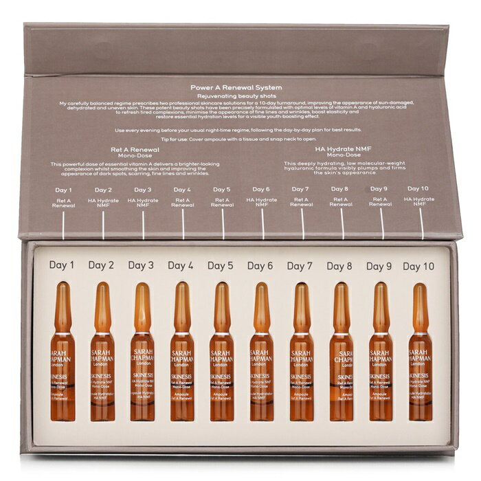 【月間優良ショップ受賞】 Sarah Chapman Skinesis Power A Renewal System Sarah Chapman Skinesis Power A Renewal System 10x1ml/0.03oz 送料無料 海外通販