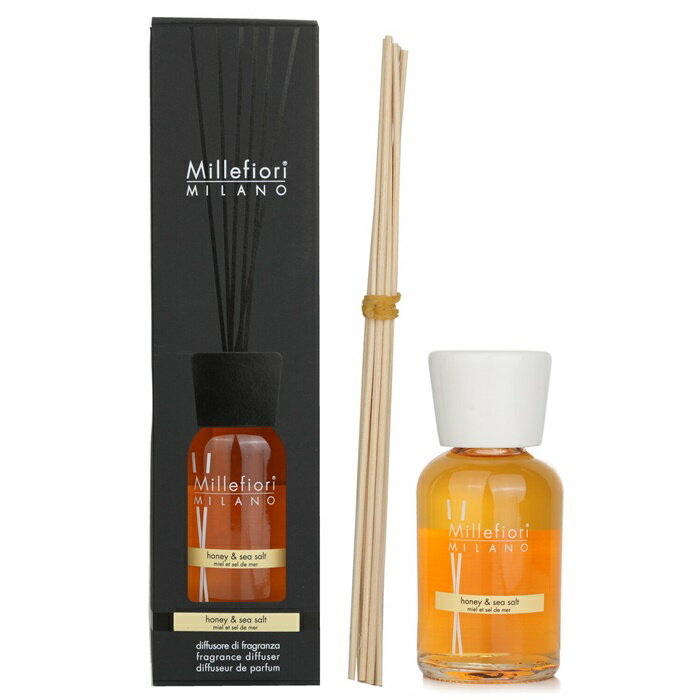 yԗDǃVbv܁z Millefiori Natural Fragrance Diffuser - Honey & Sea Salt ~btBI[ Natural Fragrance Diffuser - Honey & Sea Salt 500ml/16.9oz  COʔ