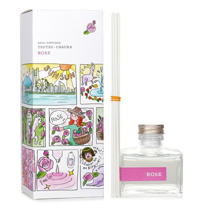 【月間優良ショップ受賞】 Daily Aroma Japan Tsutsu Uraura Deodorant Reed Diffuser - Rose Daily Aroma Japan Tsutsu Uraura Deodorant Reed Diffuser - Ros 送料無料 海外通販