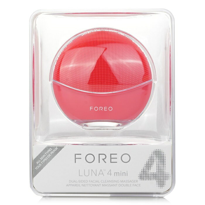 【月間優良ショップ受賞】 FOREO Luna 4 Mini Dual-Sided Facial Cleansing Massager - Coral FOREO Luna 4 Mini Dual-Sided Facial Cleansing Massager - 送料無料 海外通販