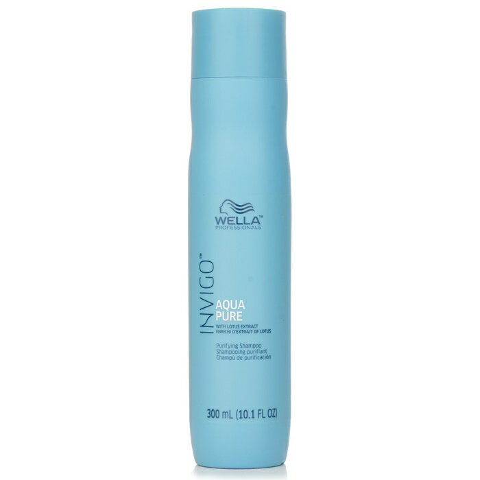 【月間優良ショップ受賞】 Wella Invigo Aqua Pure Purifying Shampoo ウエラ Invigo Aqua Pure Purifying Shampoo 300ml/10.1oz 送料無料 海外通販