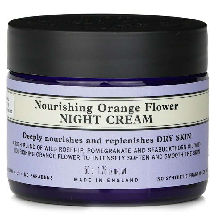 高級なスキンケアグッズ 【月間優良ショップ受賞】 Neal's Yard Remedies Nourishing Orange Flower Night Cream ニールズヤード レメディーズ Nourishing Orange Flower Night Cream 50g/1.76oz 送料無料 海外通販