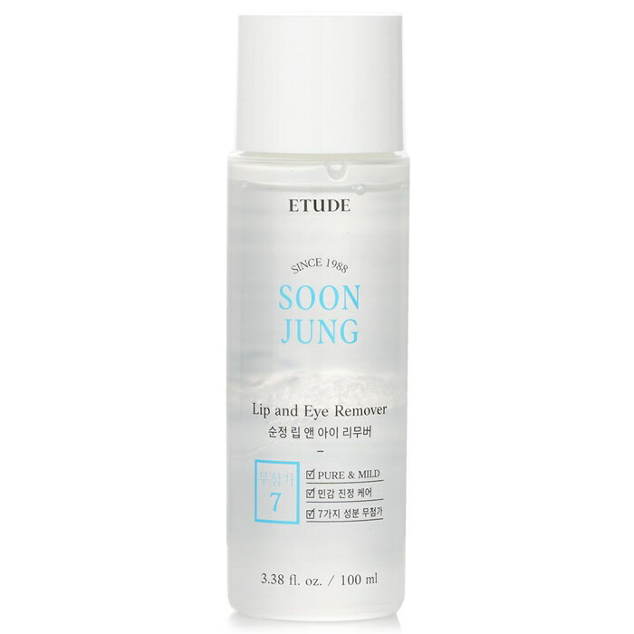 【月間優良ショップ受賞】 Etude House SoonJung Lip and Eye Remover エチュードハウス SoonJung Lip and Eye Remover 100ml/3.38oz 送料無料 海外通販