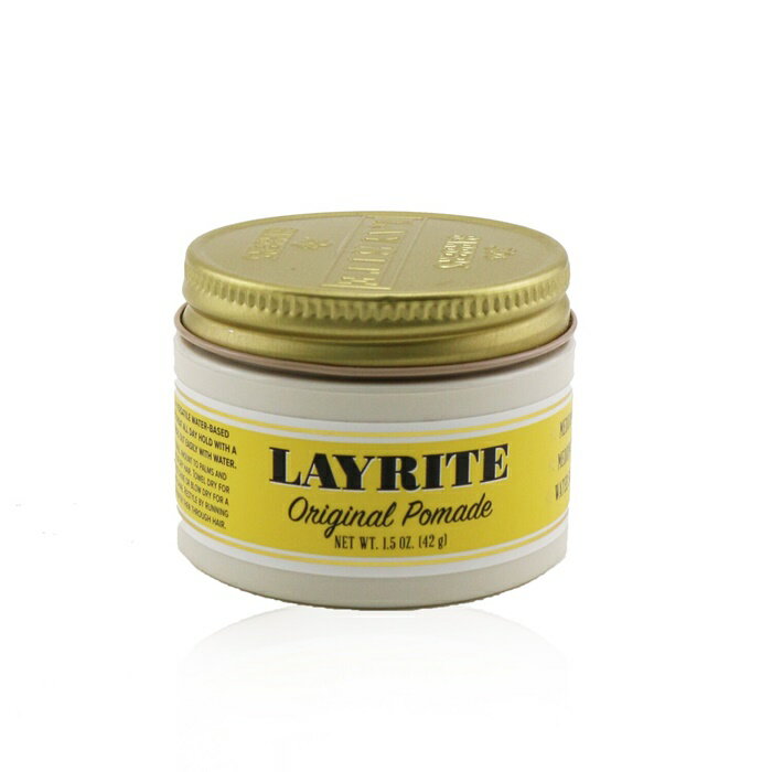 デパコス（2000円程度） 【月間優良ショップ受賞】 Layrite Original Pomade (Medium Hold, Medium Shine, Water Soluble) レイライト オリジナルポマード (ミディアムホールド、ミディアムシャイン、水で洗い流せます) 42g/1.5oz 送料無料 海外通販