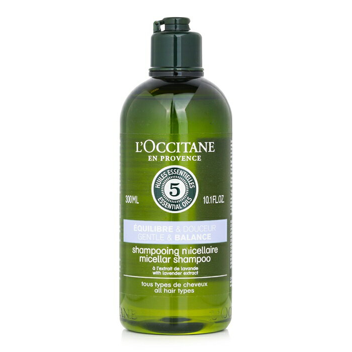 【月間優良ショップ受賞】 L'Occitane Aromachologie Gentle & Balance Micellar Shampoo (All Hair Types) ロクシタン アロマコロジー ジェントル & バランス ミセレール シャンプー (全ての髪タイプ) 送料無料 海外通販