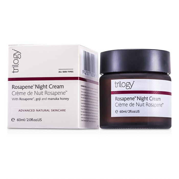 【月間優良ショップ受賞】 Trilogy Rosapene Night Cream (For All Skin Types) トリロジー ロサペン ナイト クリーム 60ml/2oz 送料無料 海外通販