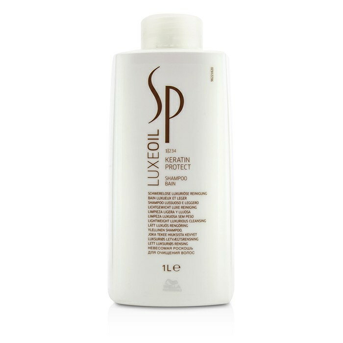 【月間優良ショップ受賞】 Wella SP Luxe Oil Keratin Protect Shampoo (Lightweight Luxurious Cleansing) ウエラ SP リュクス オイル ケラチンプロテクトシャンプー (軽やかで輝くような洗い上がり) 送料無料 海外通販