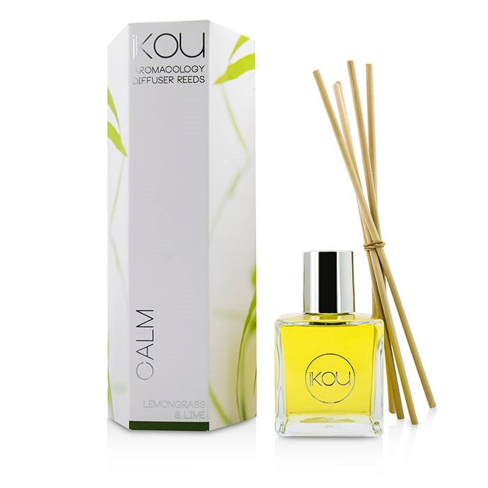 【月間優良ショップ受賞】 iKOU Aromacology Diffuser Reeds - Calm (Lemongrass & Lime - 9 months supply) iKOU アロマコロジー ディフューザーリード - カーム ( 送料無料 海外通販