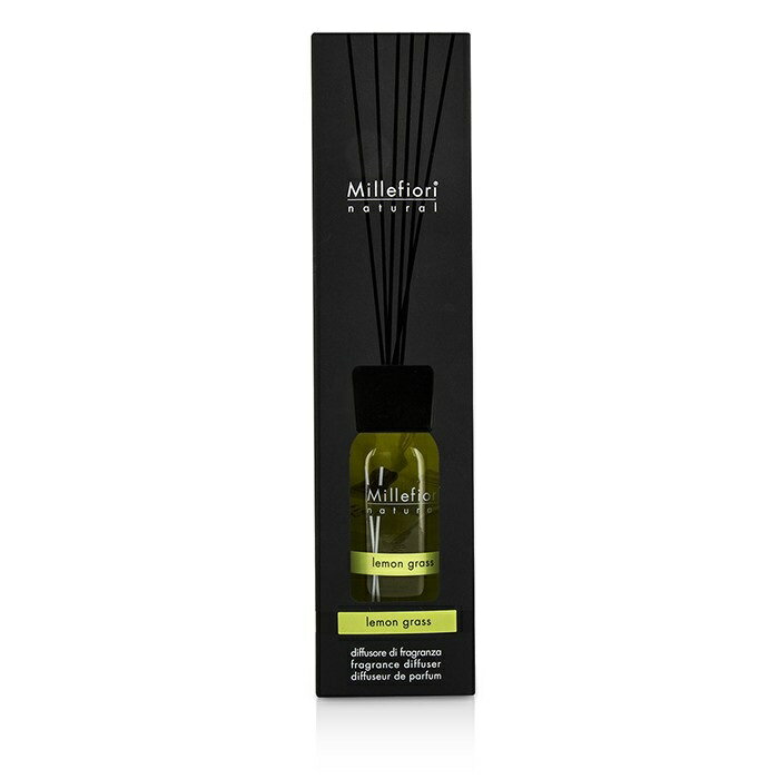 yԗDǃVbv܁z Millefiori Natural Fragrance Diffuser - Lemon Grass ~btBI[ i` tOX fBt[U[ - OX 250ml/8.45oz  COʔ