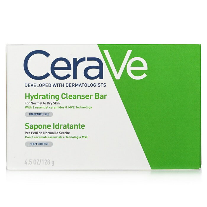 【月間優良ショップ受賞】 CeraVe Hydrating Cleanser Bar (For Normal to Dry Skin) セラヴィ Hydrating Cleanser Bar (For Normal to Dry Skin) 128g/4.5oz 送料無料 海外通販