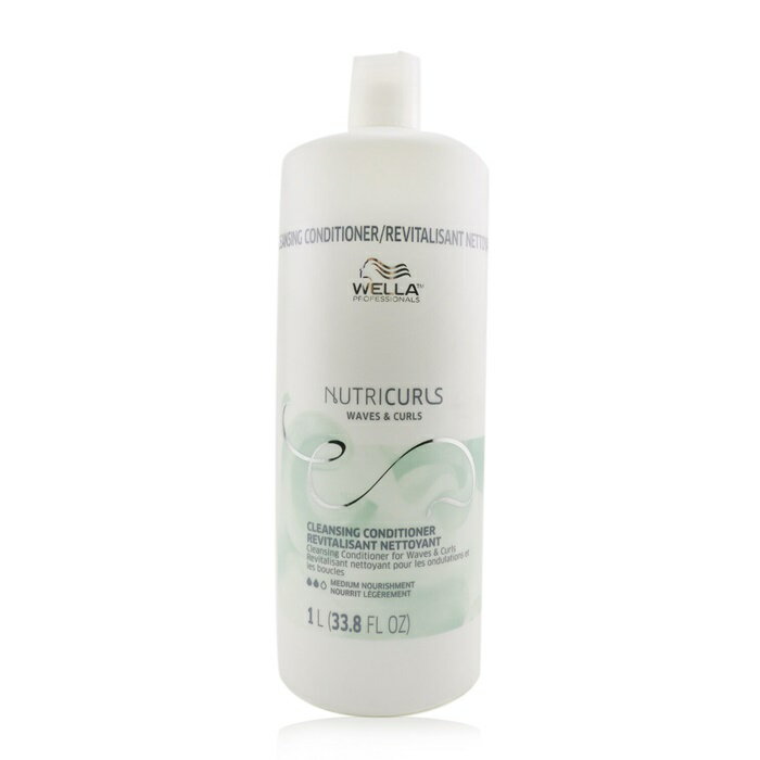 【月間優良ショップ受賞】 Wella Nutricurls Cleansing Conditioner (For Waves & Curls) ウエラ ヌートリカール クレンジング コンディショナー(フォー ウェーブズ & カール ) 1000ml/33.8oz 送料無料 海外通販