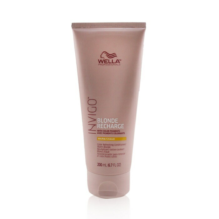 【月間優良ショップ受賞】 Wella Invigo Blonde Recharge Color Refreshing Conditioner - # Warm Blonde ウエラ インヴィゴ ブロンド リーチャージ カラー リフレッシング コンディショナー-# ウォーム 送料無料 海外通販