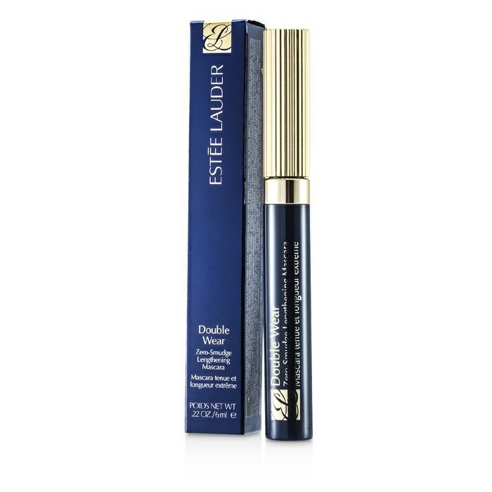 エスティローダー コスメ 【月間優良ショップ受賞】 Estee Lauder Double Wear Zero Smudge Lengthening Mascara - # 01 Black エスティ ローダー ダブルウェア ゼロスマッジ マスカラ - # 01 ブラ 送料無料 海外通販