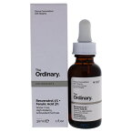 【月間優良ショップ受賞】 The Ordinary Resveratrol 3 Percent Plus Ferulic Acid 3 Percent Serum 普通 レスベラトロール3％プラスフェルラ酸3％血清 1 oz 送料無料 海外通販