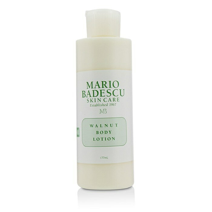 高級なスキンケアグッズ 【月間優良ショップ受賞】 Mario Badescu Walnut Body Lotion - For All Skin Types マリオ バデスク ウォール ボディ ローション - For オール スキン タイプ 177ml/6oz 送料無料 海外通販