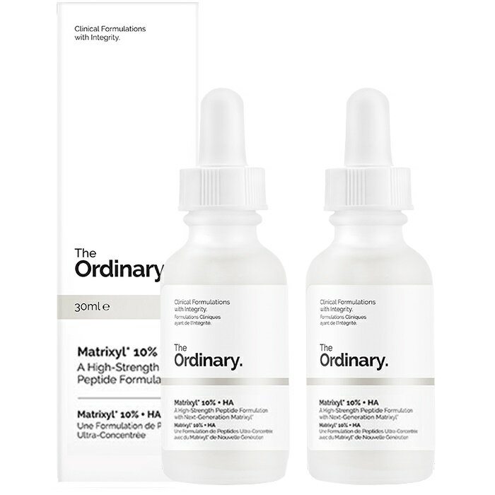【月間優良ショップ受賞】 The Ordinary Matrixyl 10% + HA [Double Pack] The Ordinary Matrixyl 10% + HA [Double Pack] 2 x 30ml 送料無料 海外通販のサムネイル