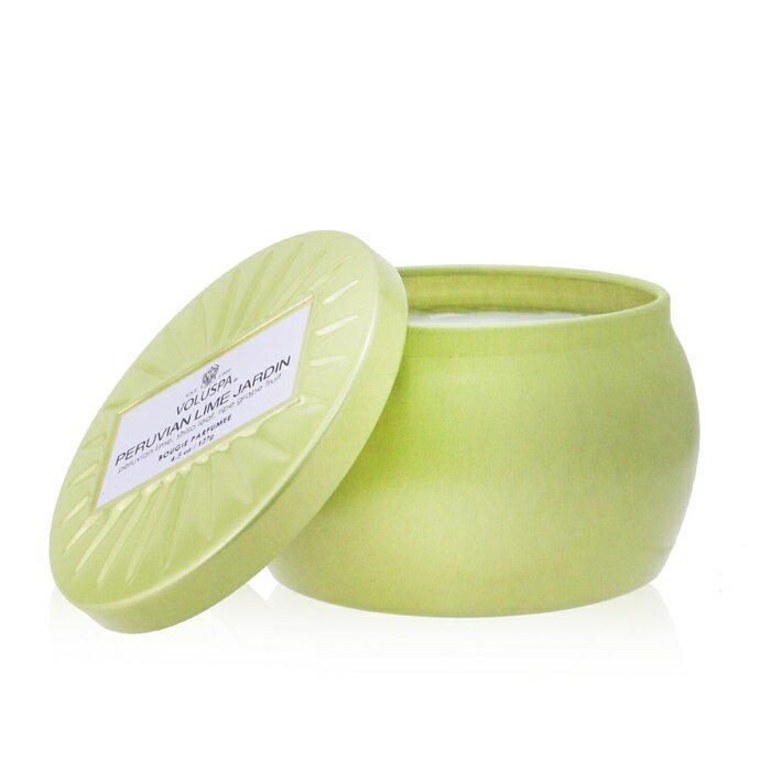 【月間優良ショップ受賞】 Voluspa Mini Tin Candle - Peruvian Lime Jardin ボルスパ Mini Tin Candle - Peruvian Lime Jardin 127g/4.5oz 送料無料 海外通販