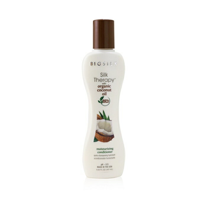 デパコス（2000円程度） 【月間優良ショップ受賞】 BioSilk Silk Therapy with Coconut Oil Moisturizing Conditioner バイオシルク Silk Therapy with Coconut Oil Moisturizing Conditioner 送料無料 海外通販