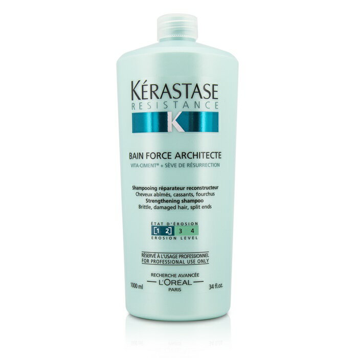 【月間優良ショップ受賞】 Kerastase Resistance Bain Force Architecte Strengthening Shampoo (For Brittle, Damaged Hair, Split Ends) ケラスターゼ レジスタンス バン フォ 送料無料 海外通販