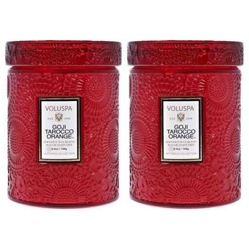 【月間優良ショップ受賞】 Voluspa Goji Tarocco Orange - Small - Pack of 2 Candle 5.5 oz 送料無料 海外通販 【月間優良ショップ受賞】 Voluspa Goji Tarocco Orange - Small - Pack of 2 Candle 5.5 oz 送料無料 海外通販