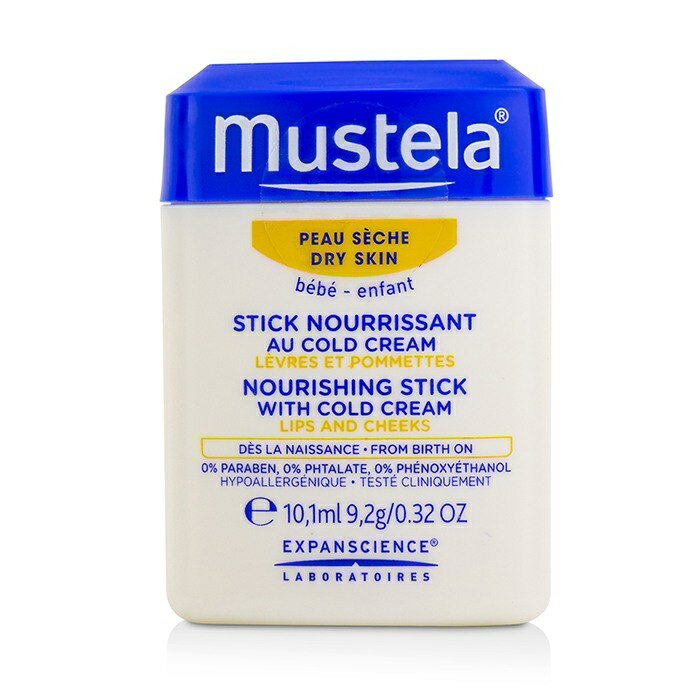 Mustela Nourishing Stick With Cold Cream (Lips & Cheeks) - For Dry Skin ムステラ ナリシング スティック With コールド クリーム (リップ 【楽天海外直送】