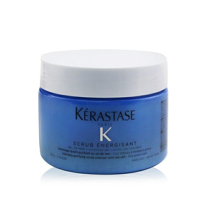 【月間優良ショップ受賞】 Kerastase Fusio-Scrub Scrub Energisant Intensely Purifying Scrub Cleanser with Sea Salt (Oily Prone Scalp) ケラスターゼ Fusio-Scru 送料無料 海外通販