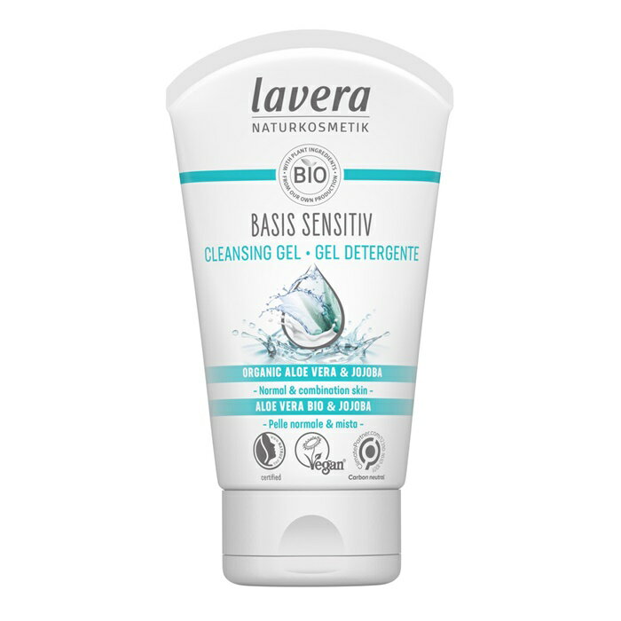 【月間優良ショップ受賞】 Lavera Basis Sensitiv Cleansing Gel - Organic Aloe Vera & Jojoba (For Normal & Combination Skin) ラヴェーラ Basis Sensitiv Cleans 送料無料 海外通販