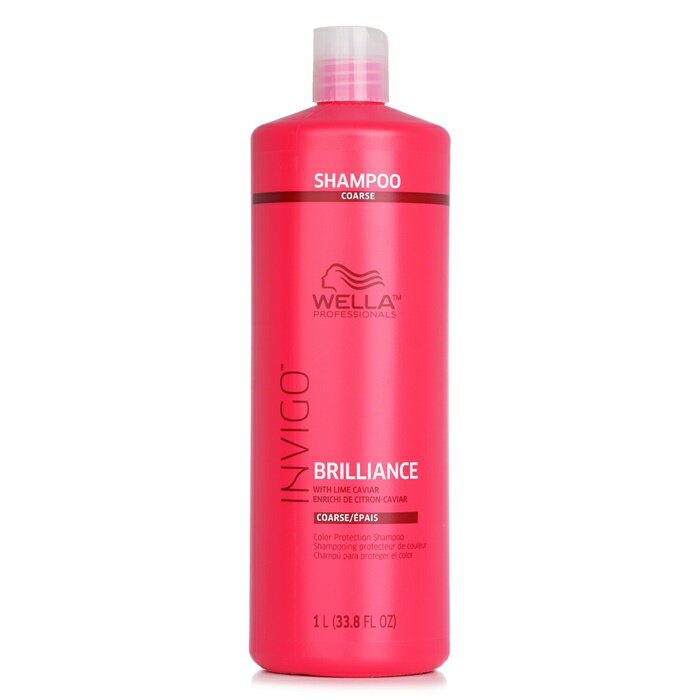 【月間優良ショップ受賞】 Wella Invigo Brilliance Color Protection Shampoo - # Coarse ウエラ Invigo Brilliance Color Protection Shampoo - # Coarse 1000ml 送料無料 海外通販
