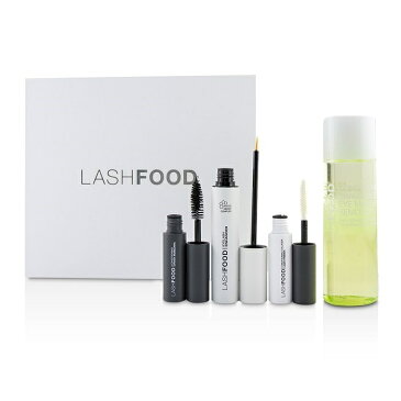 LashFood LashFood Lash Transformation System: (1x Eyelash Enhancer, 1x Lash Primer, 1x Mascara, 1x Eye Makeup Remove 【楽天海外直送】