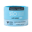 Slo Natural Beauty Tooth Tablets (Crush & Brush) Soft Mint Tabs 60t(4)