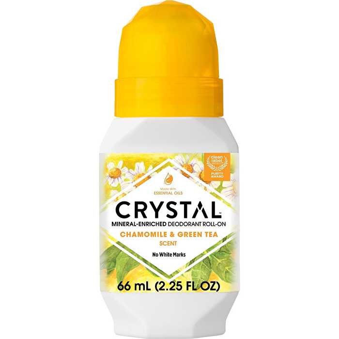Crystal Roll-On Deodorant Chamomile & Green Tea 66ml